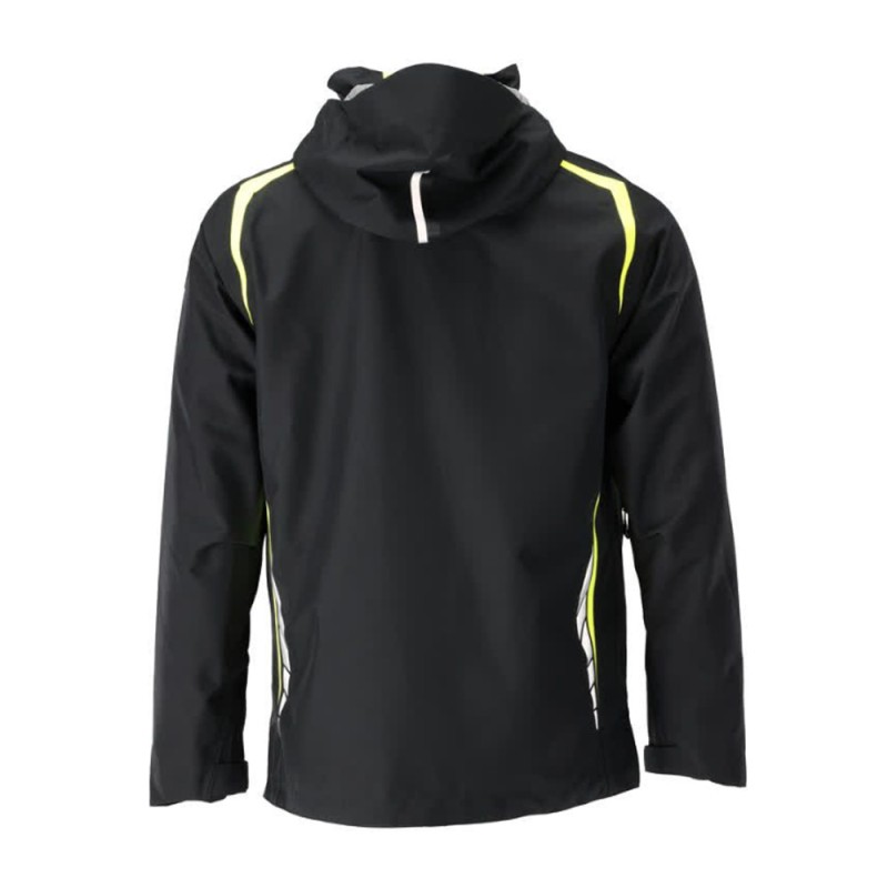 Mascot Accelerate 23001 Waterproof Outer Shell Jacket Black / Hi-Vis Yellow