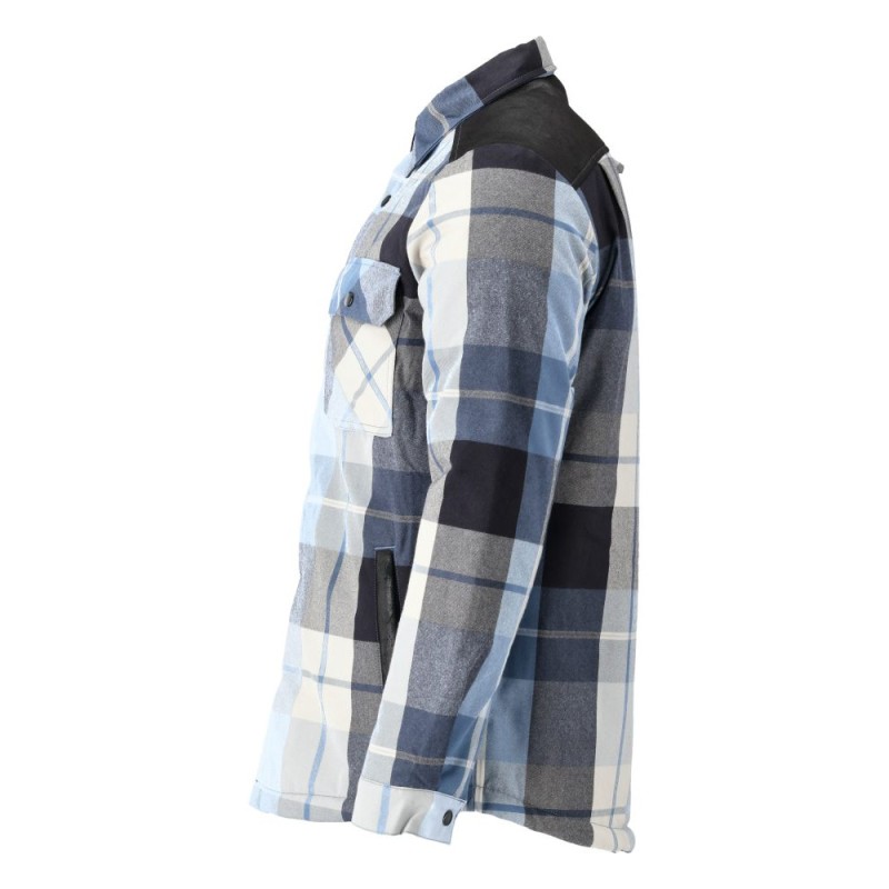Mascot Customized 23104 Flannel Shirt Navy Checked