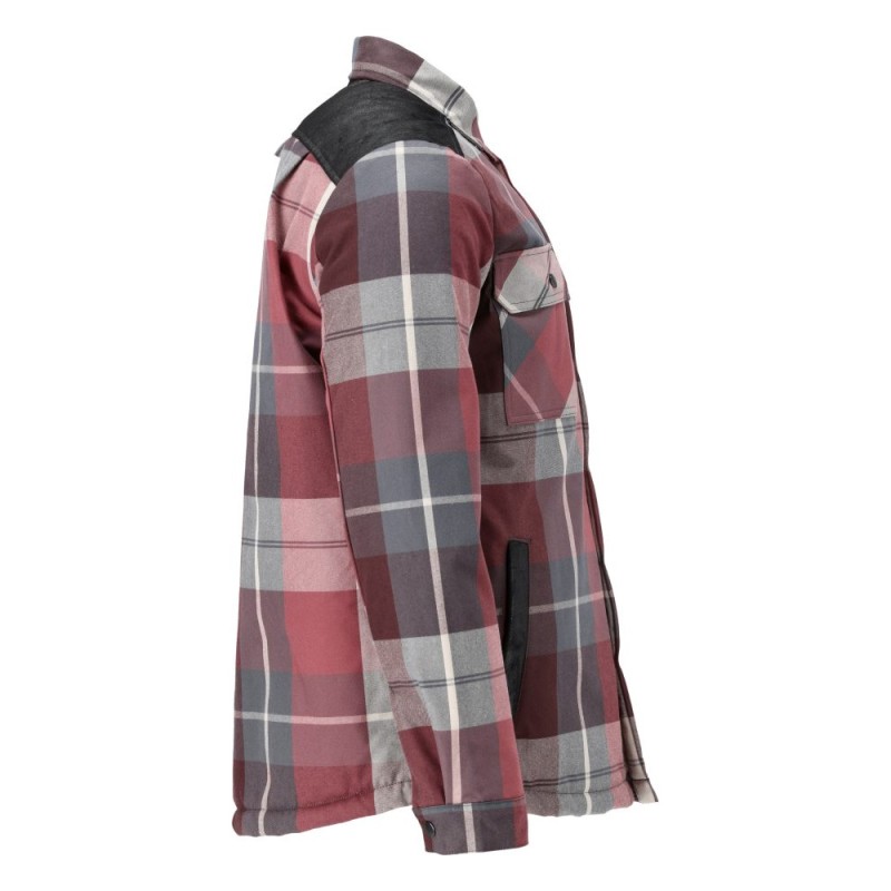 Mascot Customized 23104 Flannel Shirt Bordeaux Checked