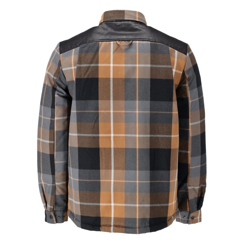 Mascot Customized 23104 Flannel Shirt Nut Brown Checked