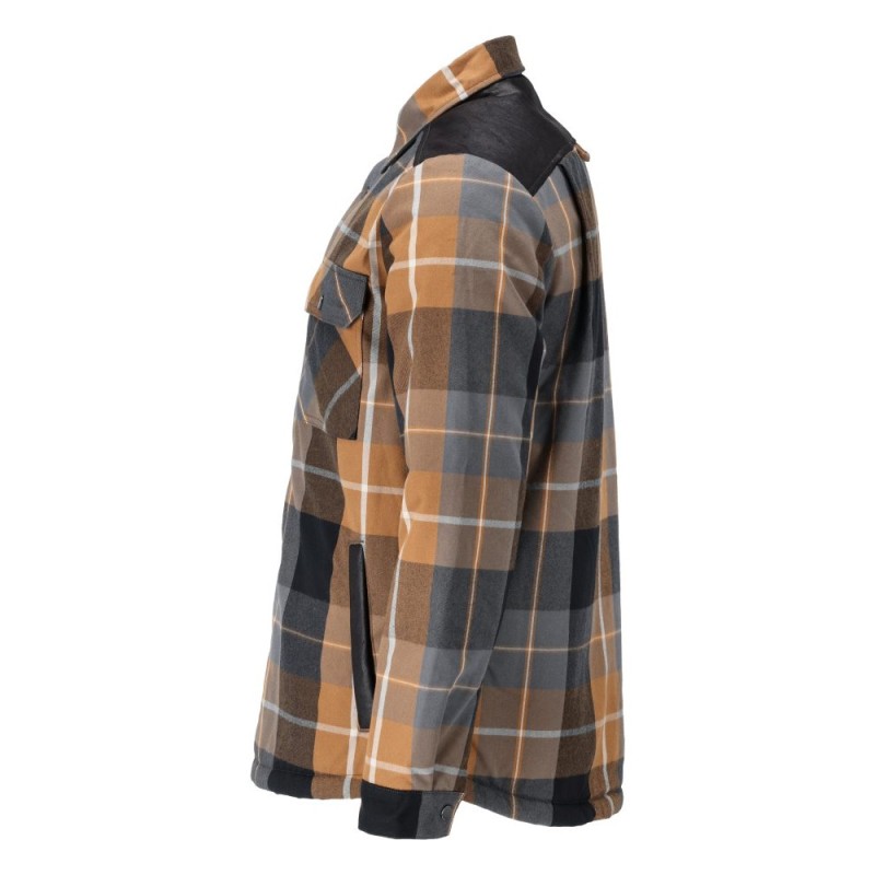 Mascot Customized 23104 Flannel Shirt Nut Brown Checked