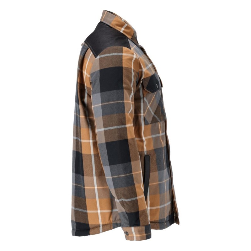 Mascot Customized 23104 Flannel Shirt Nut Brown Checked