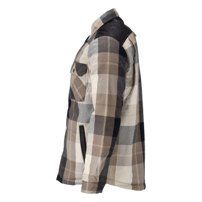 Mascot Customized 23104 Flannel Shirt Dark Sand Checked