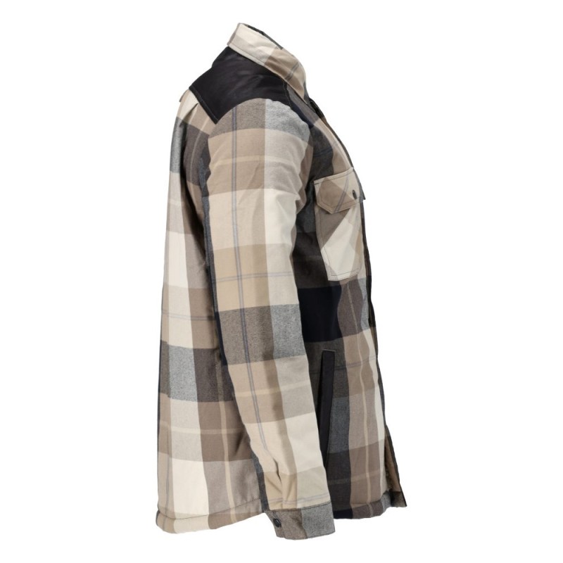 Mascot Customized 23104 Flannel Shirt Dark Sand Checked