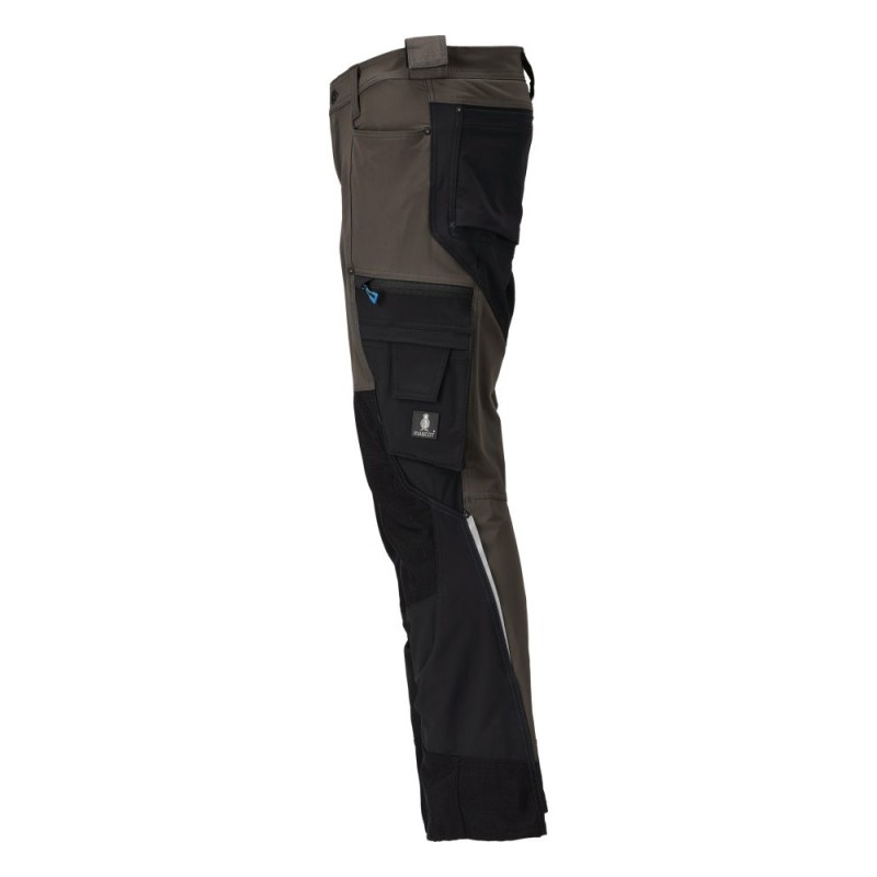 Mascot Customized 23179 Stretch Trousers Dark Anthracite / Black