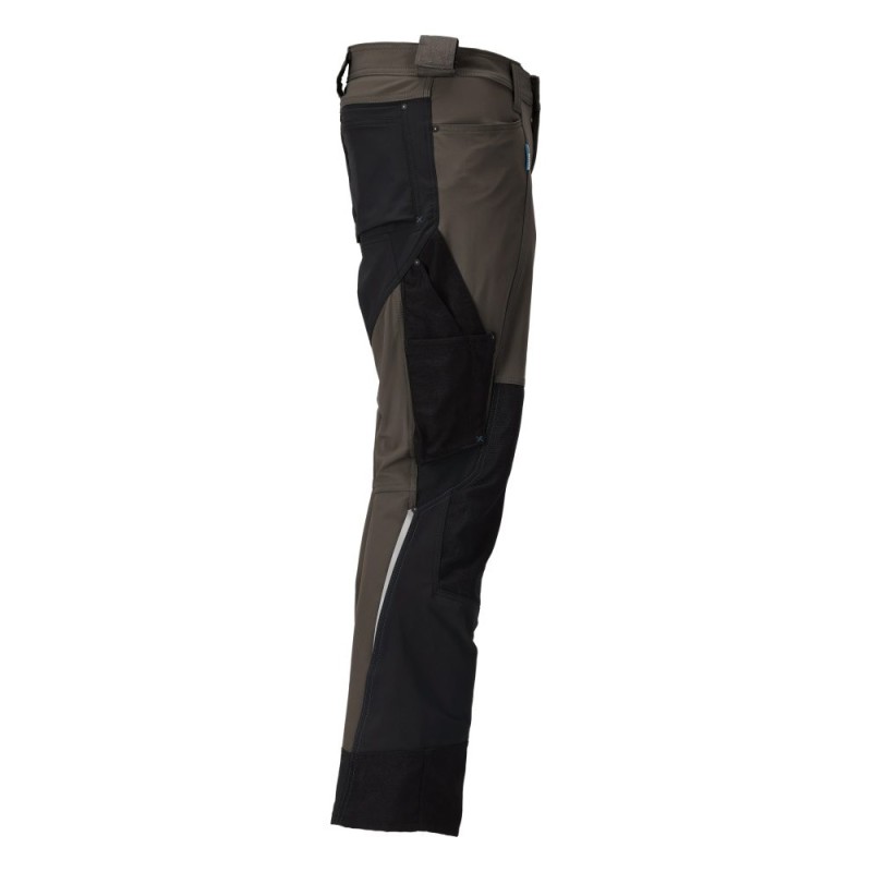 Mascot Customized 23179 Stretch Trousers Dark Anthracite / Black