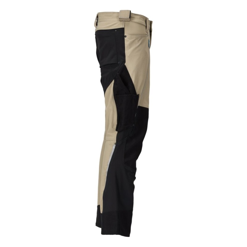 Mascot Customized 23179 Stretch Trousers Light Khaki / Black