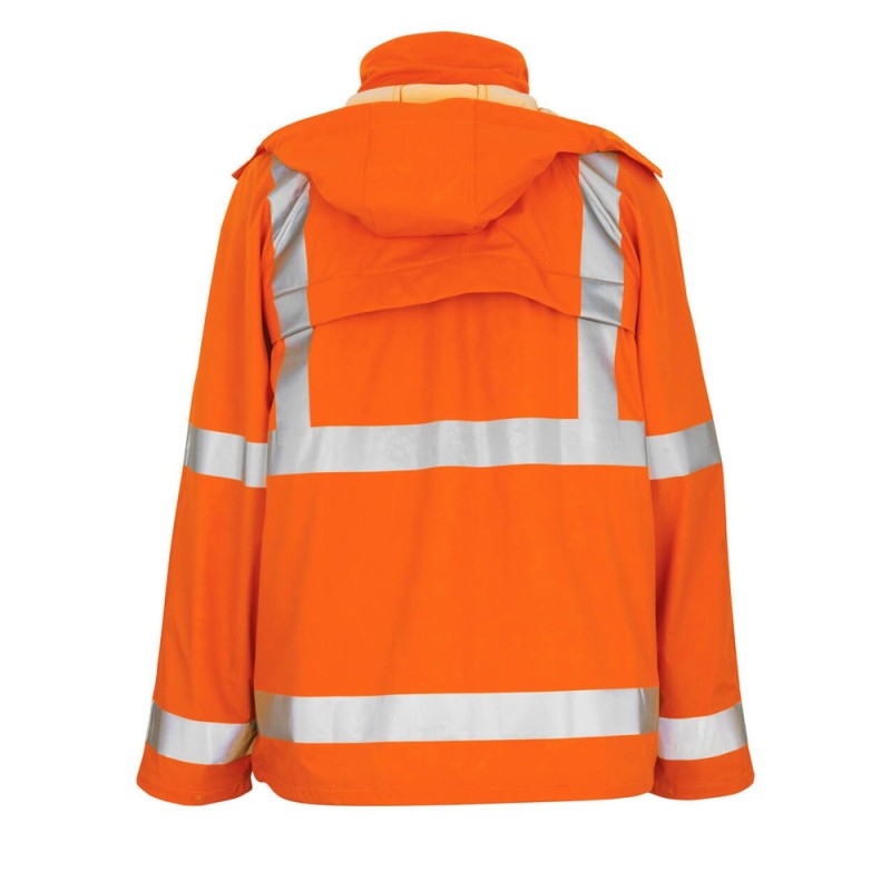 Mascot Feldbach Safe Aqua 50101 Orange Rain Jacket