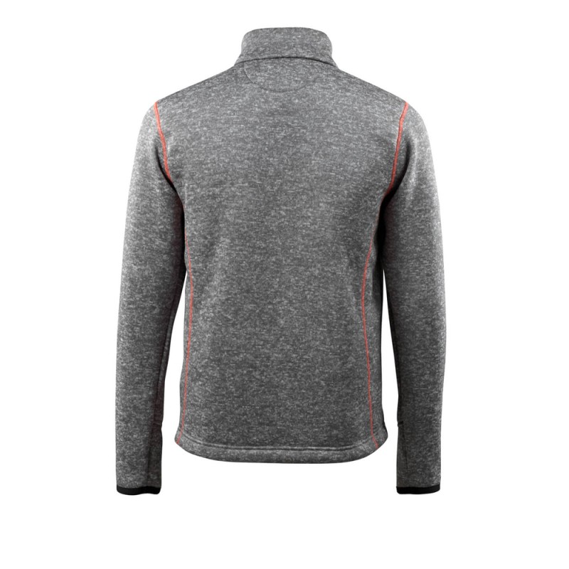 Mascot Hardwear Reims Knitted Jumper With Half Zip Grey Flecked