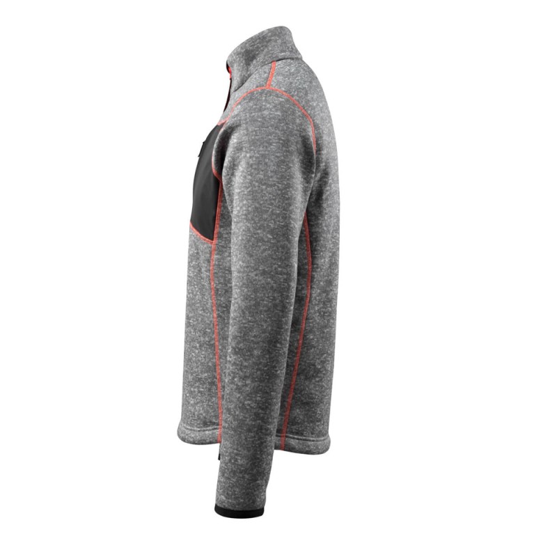 Mascot Hardwear Reims Knitted Jumper With Half Zip Grey Flecked