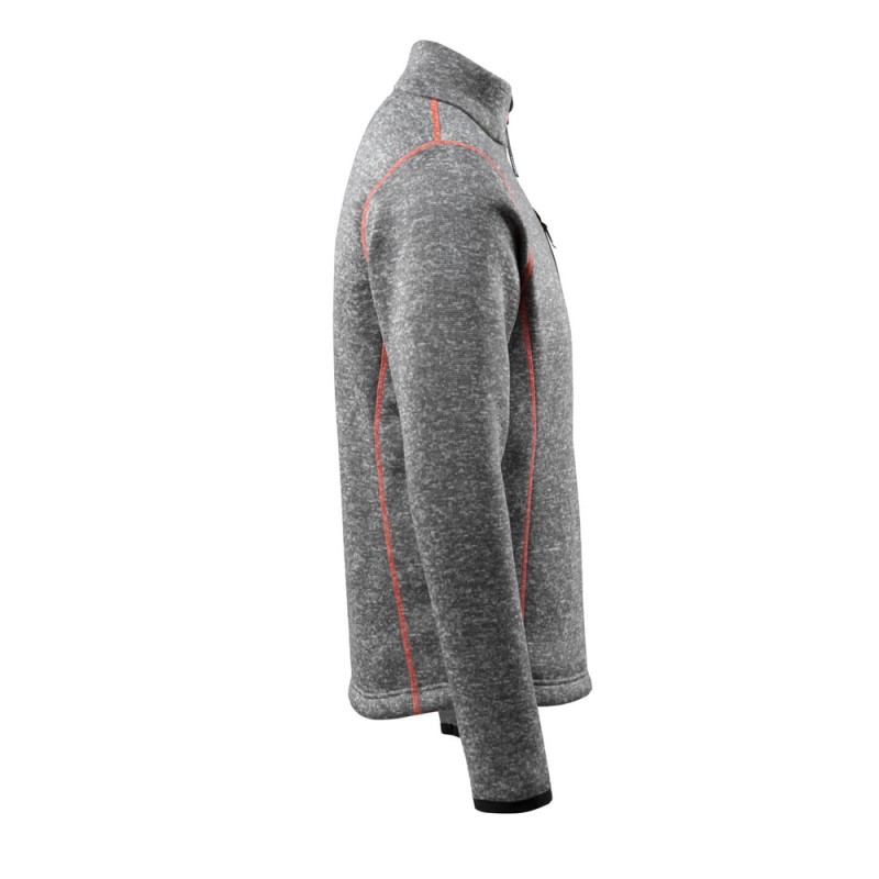 Mascot Hardwear Reims Knitted Jumper With Half Zip Grey Flecked