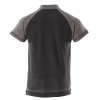 Mascot Image Bianco Polo Shirt With Chest Pocket Black Anthracite