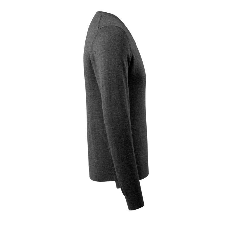 Mascot Crossover 50635 Knitted Jumper Dark Anthracite Light Grey Flecked