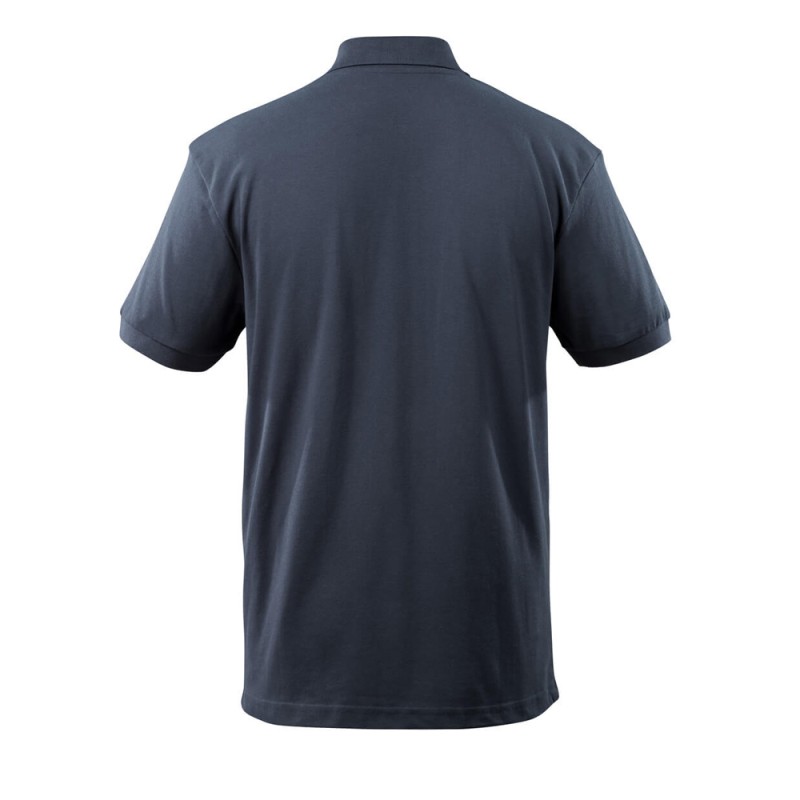 Mascot Crossover Orgon Polo Shirt With Chest Pocket Dark Navy
