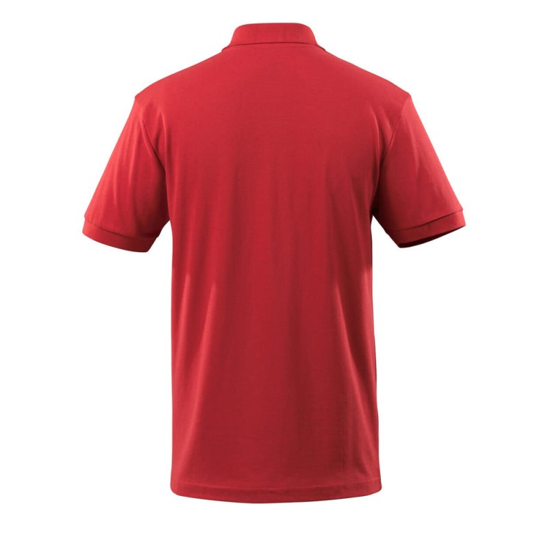Mascot Crossover Orgon Polo Shirt With Chest Pocket Red