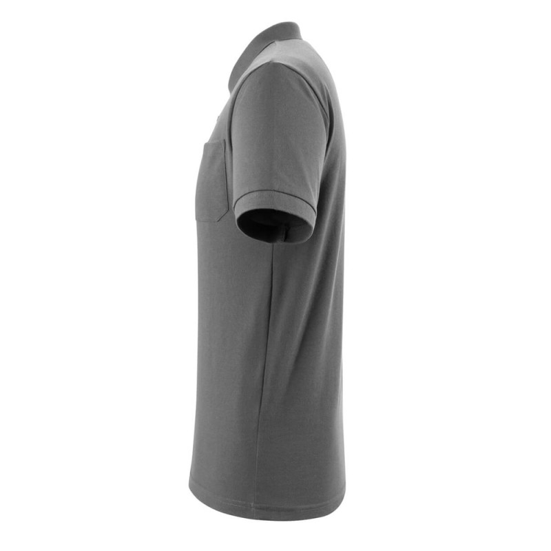 Mascot Crossover Orgon Polo Shirt With Chest Pocket Dark Anthracite