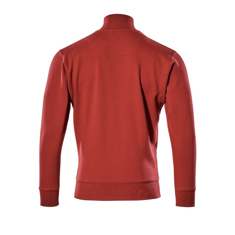 Mascot Crossover Lavit Sweatshirt With Zipper Red