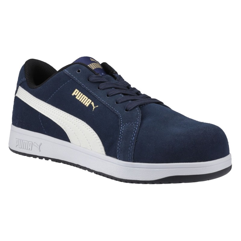 Puma Iconic Low Grey Safety Trainers Metal Free ESD