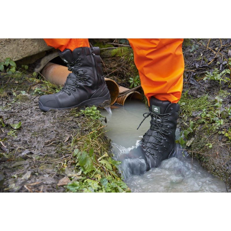 Rock Fall RF540 Monzonite Waterproof Safety Boots Side Zip Metatarsal Protection