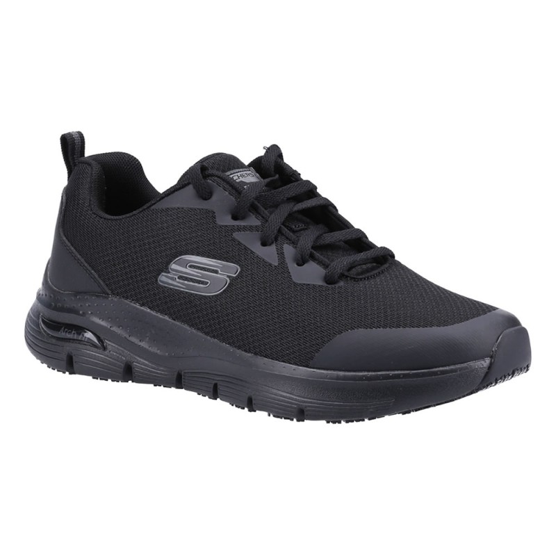 Skechers Work Arch Fit Trainers Black