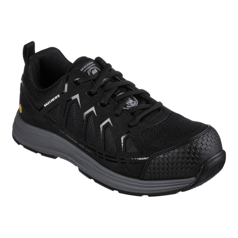 Skechers Malad II Safety Trainers Black