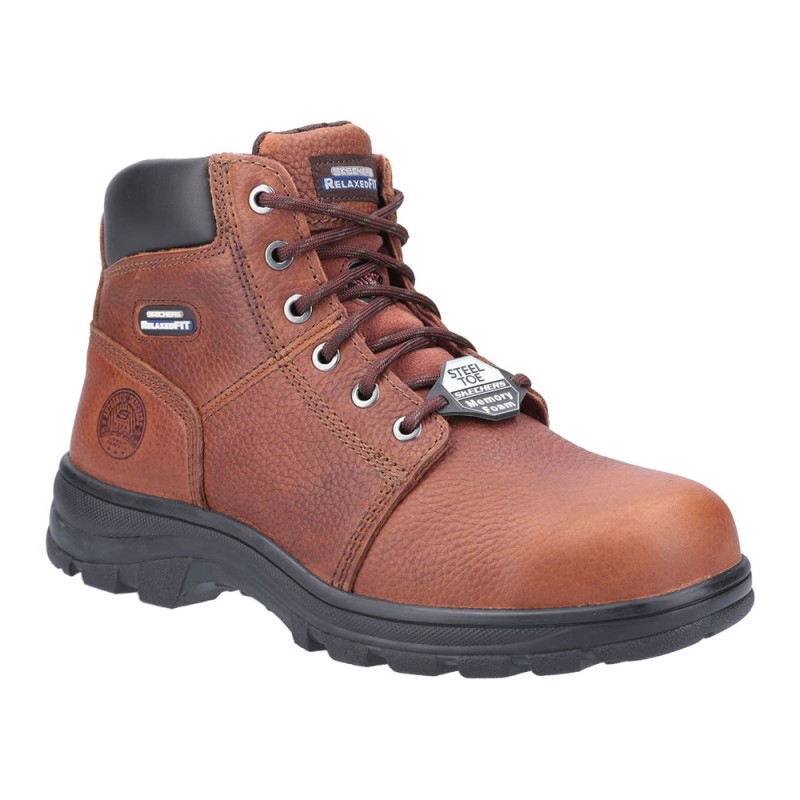 Skechers Workshire Safety Boots Brown