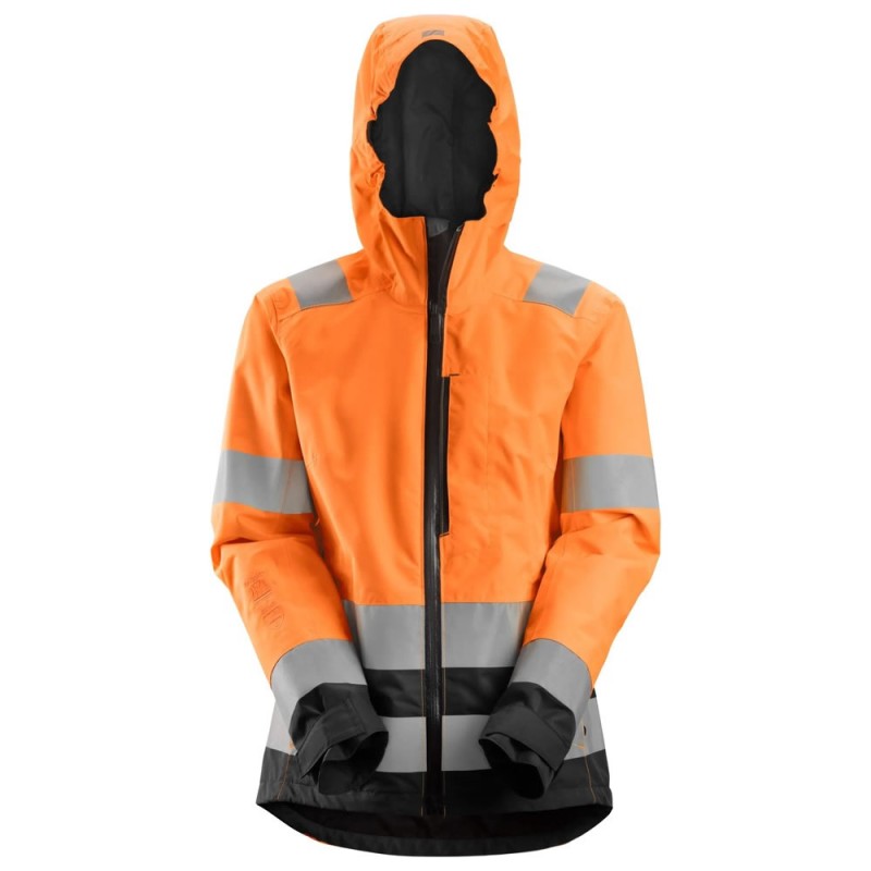 Snickers 1347 AllRoundWork Women's High Vis Waterproof Shell Jacket