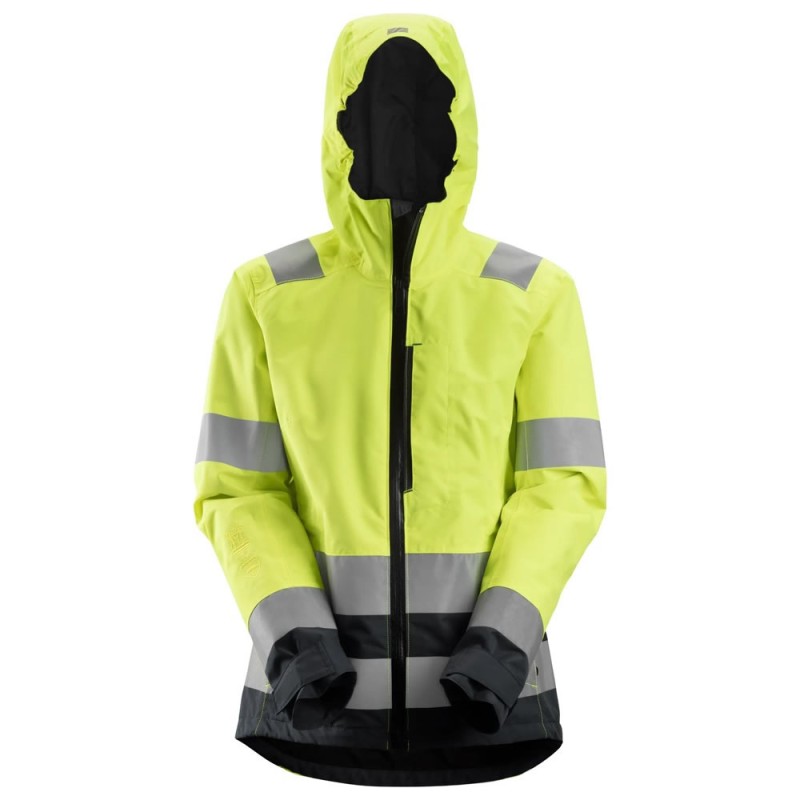 Snickers 1347 AllRoundWork Women's High Vis Waterproof Shell Jacket
