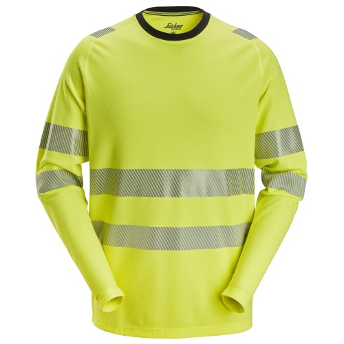 Snickers 2431 Hi-Vis Class 2/3 Long Sleeve T-Shirt