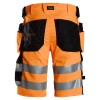 Snickers 6135 Hi-Vis Class 1 Stretch Shorts+ Holster Pockets