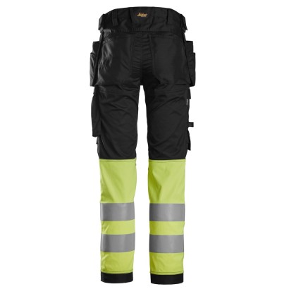 Snickers 6234 Hi-Vis Stretch Trousers Holster Pockets