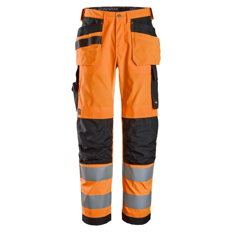 Snickers 6238 Hi Vis Trousers Holster Pockets