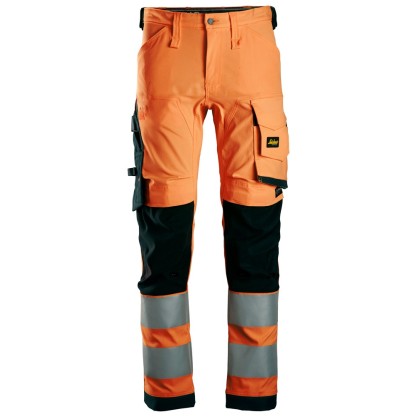 Snickers 6343 AllroundWork Hi-Vis Stretch Trousers