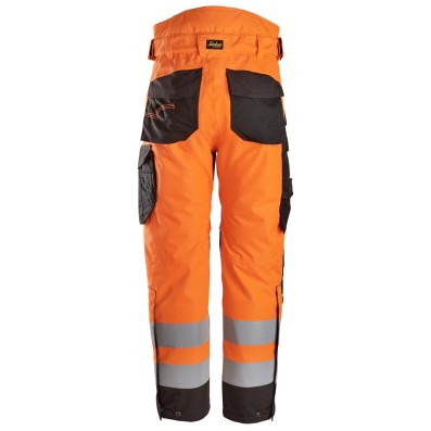 Snickers 6630 Hi-Vis Waterproof 37.5® 2-Layer Light Padded Trousers