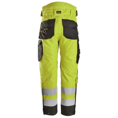 Snickers 6630 Hi-Vis Waterproof 37.5® 2-Layer Light Padded Trousers