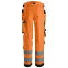 Snickers 6743 Hi-Vis Class 2 Women's Stretch Trousers Holster Pockets