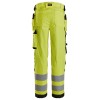 Snickers 6743 Hi-Vis Class 2 Women's Stretch Trousers Holster Pockets