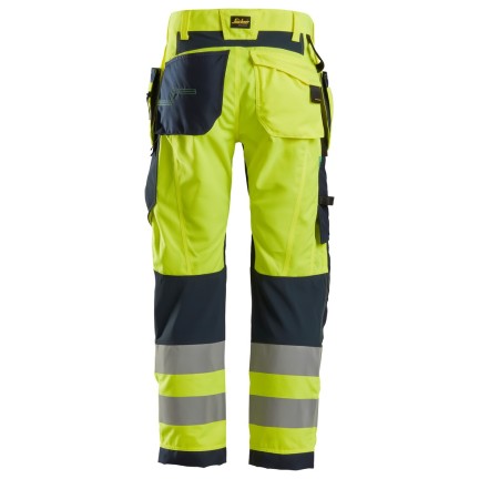 Snickers 6932 FlexiWork Hi-Vis Trousers Holster Pockets