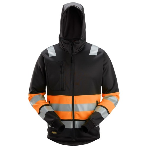 Snickers 8038 Hi-Vis Class 1 Full Zip Hoodie