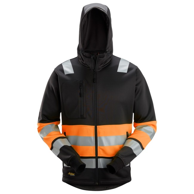 Snickers 8038 Hi-Vis Class 1 Full Zip Hoodie