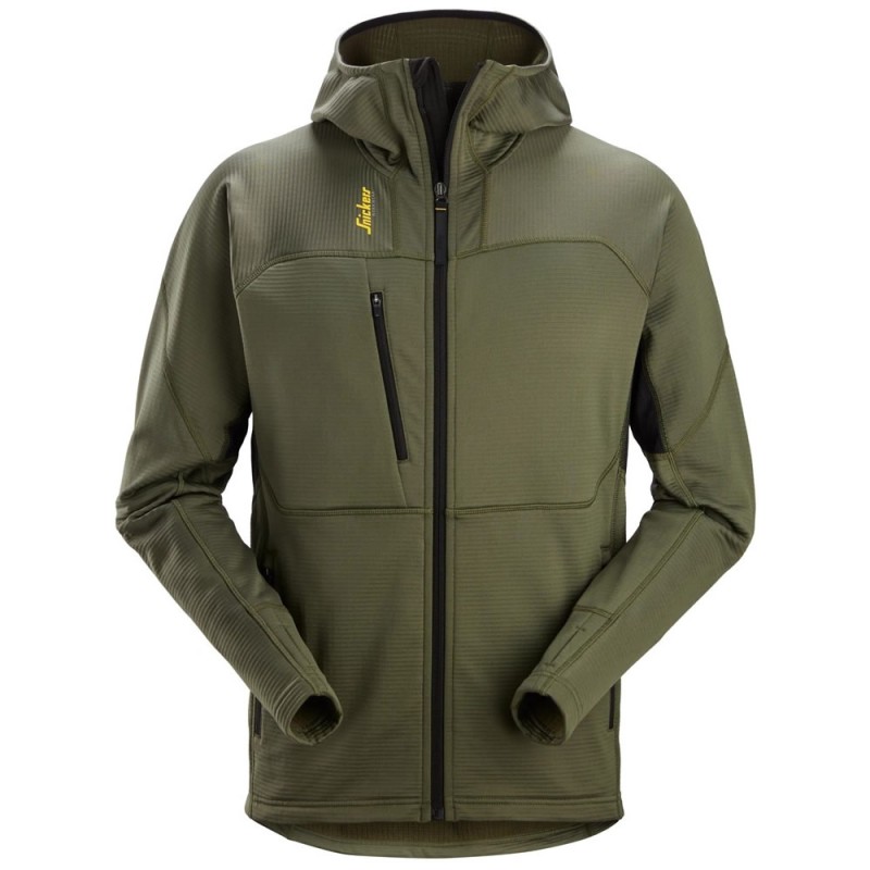 Snickers 9420 Thermal Body Mapping Zip Fleece Hoodie