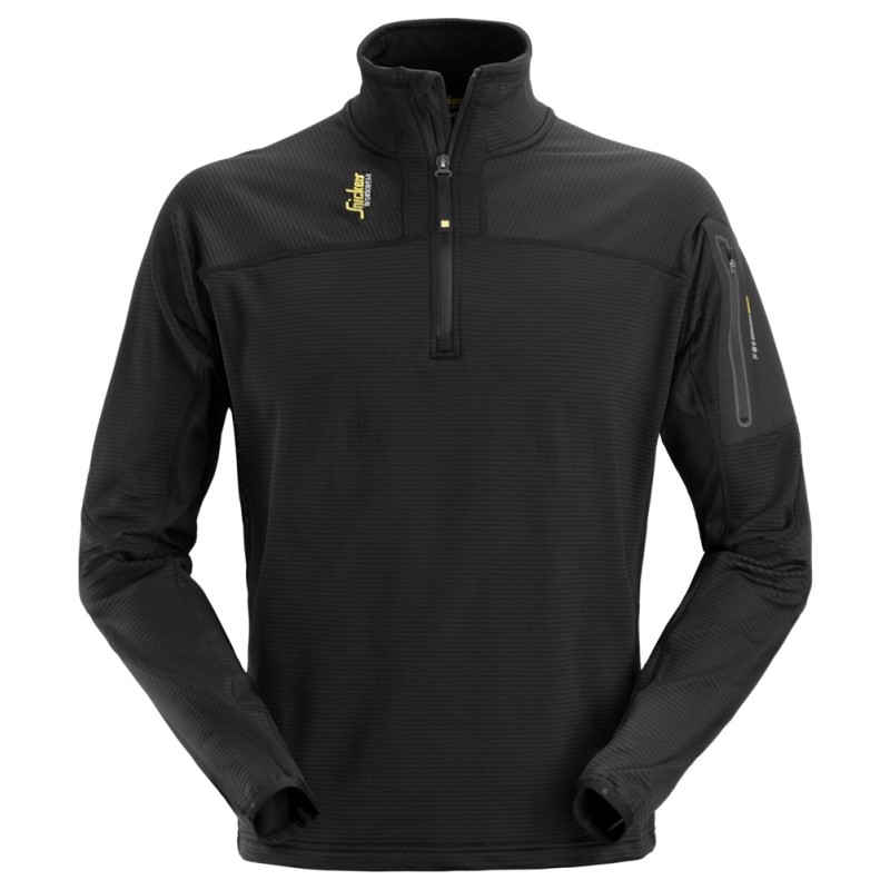 Snickers 9435 1/4 Zipped Micro Fleece, Body Mapping Fleece