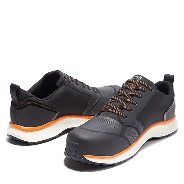 Timberland Pro Reaxion Black/Orange Safety Trainers Last Few Left