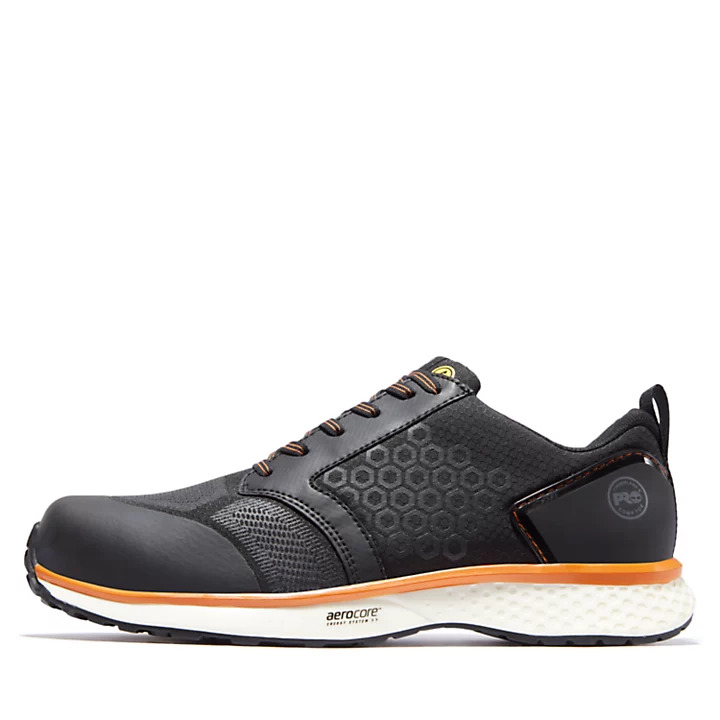 Timberland Pro Reaxion Black/Orange Safety Trainers Last Few Left