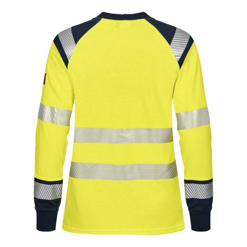Tranemo Hi-Vis 508989 Flame Retardant Ladies Long Sleeve T-Shirt