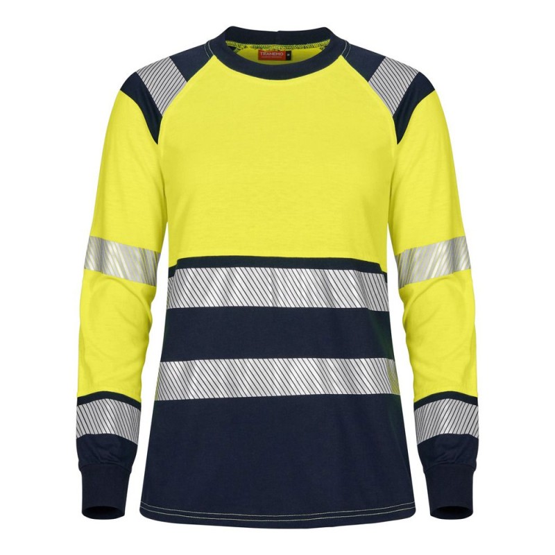 Tranemo Hi-Vis 508989 Flame Retardant Ladies Long Sleeve T-Shirt