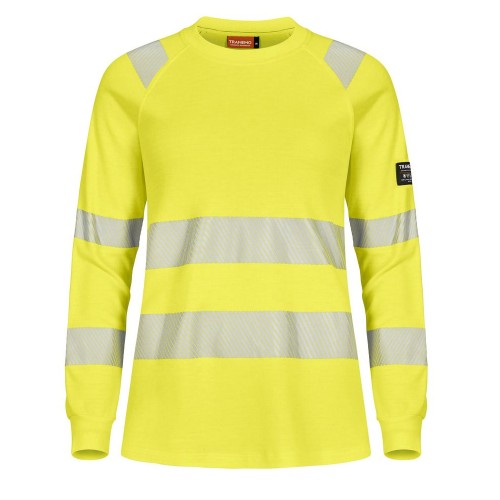 Tranemo Hi-Vis 509486 Flame Retardant Ladies Long Sleeve T-Shirt
