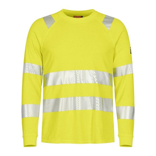 Tranemo Hi-Vis 509889 Flame Retardant Ladies Long Sleeve T-Shirt