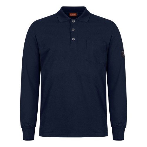 Tranemo Flame Retardant 594589 Long Sleeve Polo Shirt