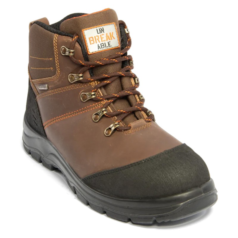 Unbreakable Meteor Waterproof Brown Safety Boots U107